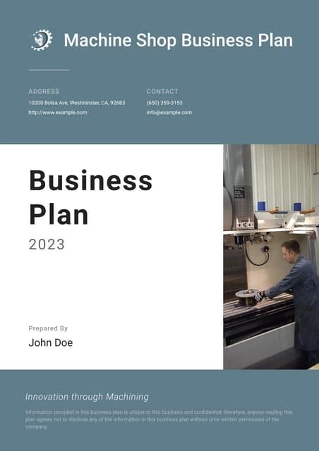 cnc machine shop business plan sample|cnc machine shop business.